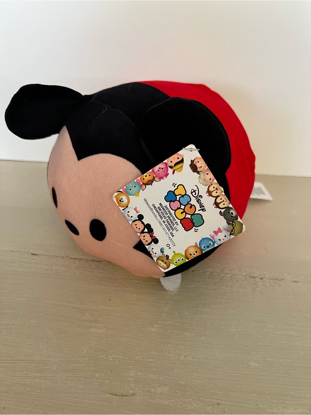 MDisney Tsum Tsum Mickey Mouse Plush 8” NWT Red Black Stuffed Toy